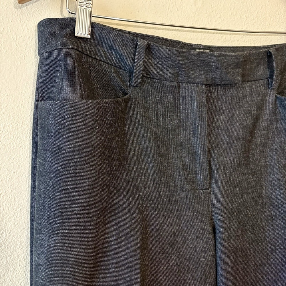 Talbots Hampshire Curvy Fit Ankle Pants Polished Denim Women's 6 Cotton Blend - Picture 4 of 11
